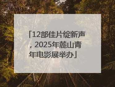 12部佳片绽新声，2025年麓山青年电影展举办