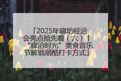 2025年廊坊经洽会亮点抢先看（六）丨“廊洽时光”美食音乐节解锁潮酷打卡方式