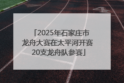 2025年石家庄市龙舟大赛在太平河开赛 20支龙舟队参赛