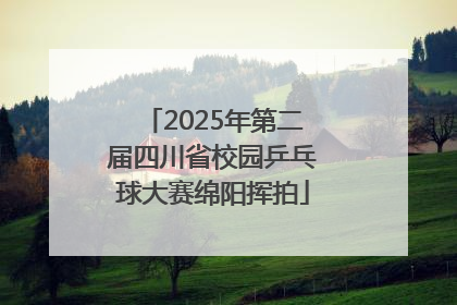 2025年第二届四川省校园乒乓球大赛绵阳挥拍