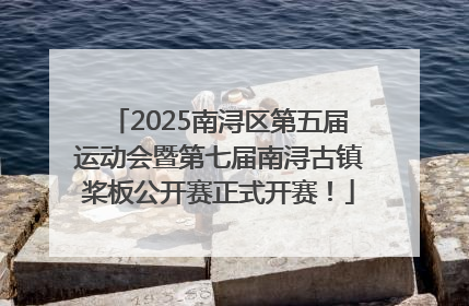 2025南浔区第五届运动会暨第七届南浔古镇桨板公开赛正式开赛！