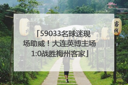 59033名球迷现场助威！大连英博主场1:0战胜梅州客家