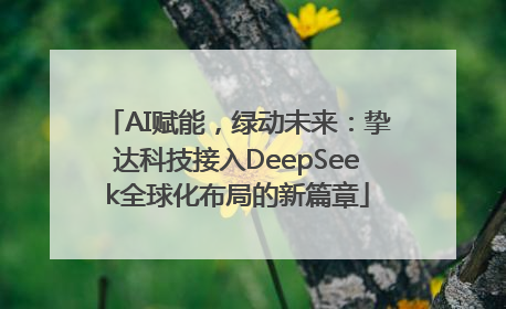 AI赋能，绿动未来：挚达科技接入DeepSeek全球化布局的新篇章