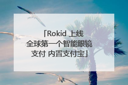 Rokid 上线全球第一个智能眼镜支付 内置支付宝